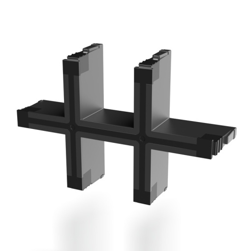 Sealing frame Cable entries system, Cabtite cable entry system, Polyamide, glass fibre-reinforced, Deep black, 67 x 44 x 17.5 mm, -40 C120 C, I