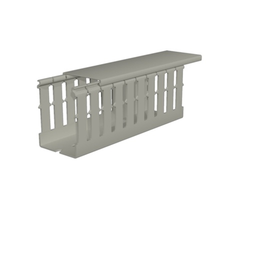 Cable duct, Height 80 mm, Width 60 mm, slotted, Slit width 8.00 mm, Slit gap 12.00 mm