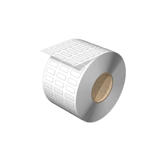 Device marking, Width 15 mm, Printed characters without, Polyester, white, -40...120 C
