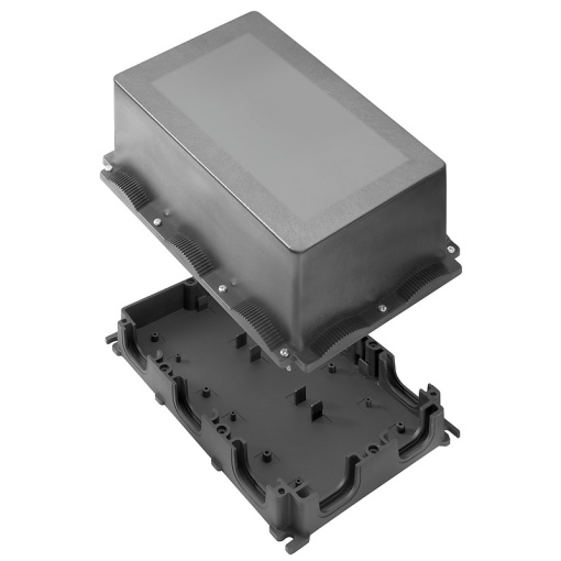 Plastic housing, FieldPower, 284 x 196 x 155 mm, Plastic, untreated, black