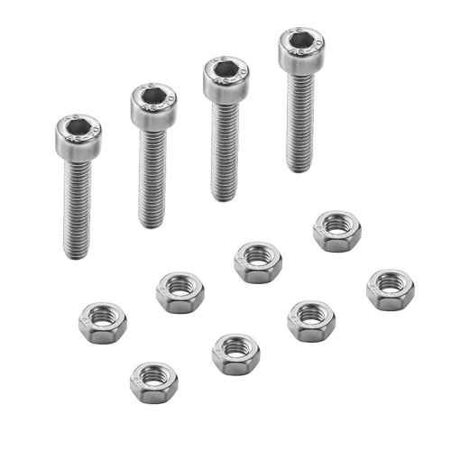 Fixing screw Housing, Cabtite cable entry system, 8.5 x 30 x 8.5 mm, Stainless steel, rust-proof, untreated, silver