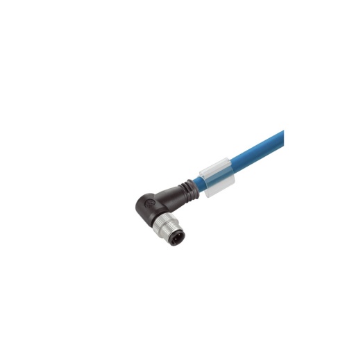 Ethernet Railway Cable assembled, M12 D-code  IP 67 angled pin, Open, Number of poles 4, Length 15 m