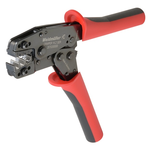 Crimping tool, Wire-end ferrules withwithout plastic collars, 6 mm², 16 mm², Trapezoidal indentation crimp