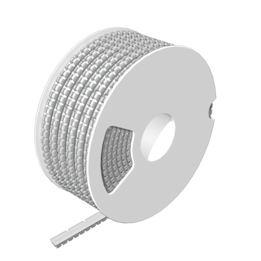 Cable coding system, white, Conductor O.D.2.5 - 3.3 mm, without, PC-ABS, TPU