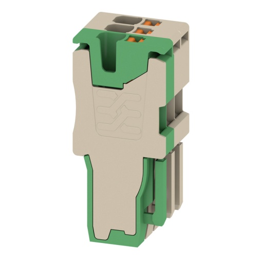 Plug terminal, PUSH IN, 1.5 mm², 17.5 A, 500 V, Number of connections 3, Number of poles 3, Width 10.5 mm