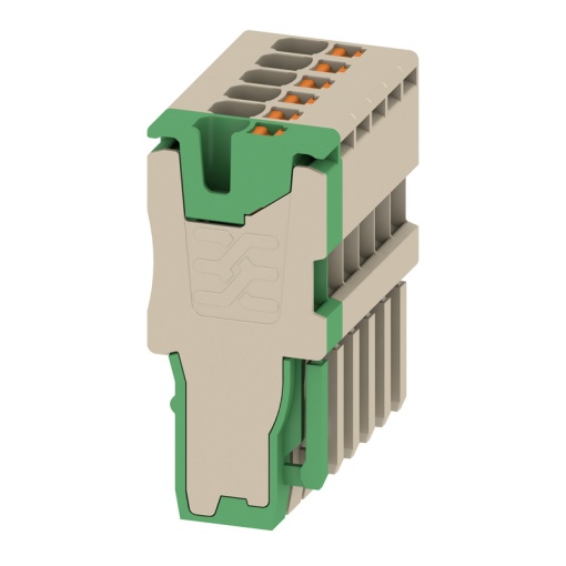 Plug terminal, PUSH IN, 1.5 mm², 17.5 A, 500 V, Number of connections 6, Number of poles 6, Width 21 mm