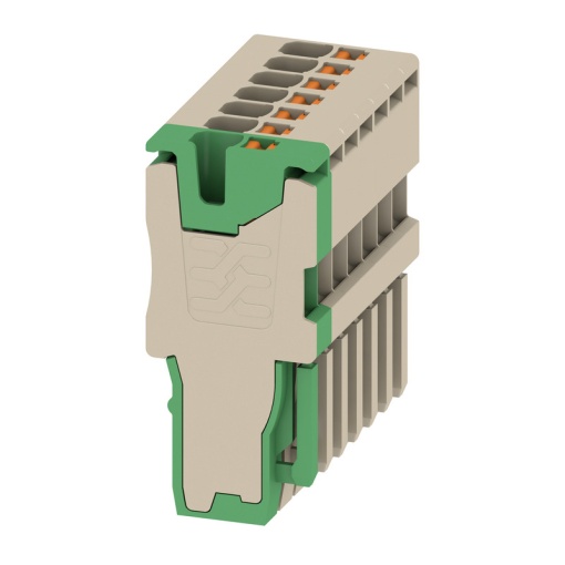 Plug terminal, PUSH IN, 1.5 mm², 17.5 A, 500 V, Number of connections 7, Number of poles 7, Width 24.5 mm