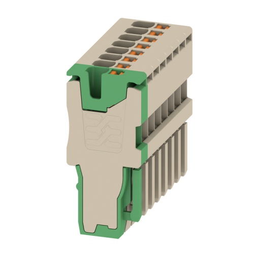 Plug terminal, PUSH IN, 1.5 mm², 17.5 A, 500 V, Number of connections 8, Number of poles 8, Width 28 mm