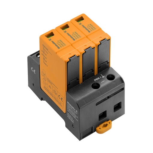 Surge voltage arrester  power supply systems, without telecomm. contact, Leakage-current-free, Surge protection, Type I  II, Low voltage network T