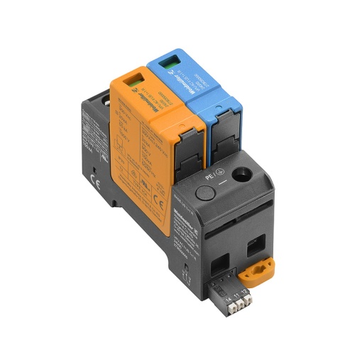 Surge voltage arrester  power supply systems, Surge protection, with remote contact, Type II, Low voltage network Single-phase, TN, TT, IT with N, 