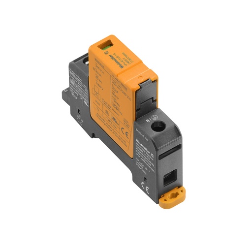 Surge voltage arrester  power supply systems, Surge protection, with remote contact, Type II, Low voltage network Single-phase, TN, II, AC, 240 V