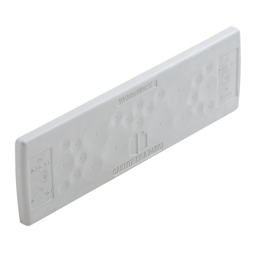 Cable feed-through plate cable entry system, Cabtite cable entry system, TPE, grey, 142 x 44 x 12 mm, Depth 12 mm, -40 C90 C, IP54