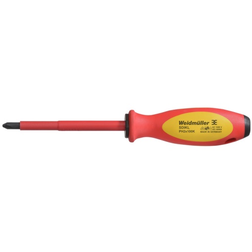 Crosshead screwdriver, Form Philips, Size 2, Blade length 100 mm