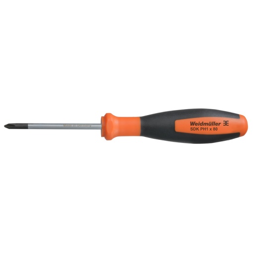 Crosshead screwdriver, Form Philips, Size 1, Blade length 80 mm