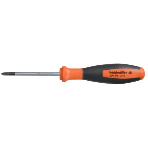 Crosshead screwdriver, Form Pozidrive, Size 1, Blade length 80 mm