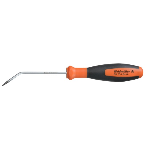 Slotted screwdriver, Blade thickness A 0.6 mm, Blade width B 3 mm, Blade length 70 mm, Form Slotted