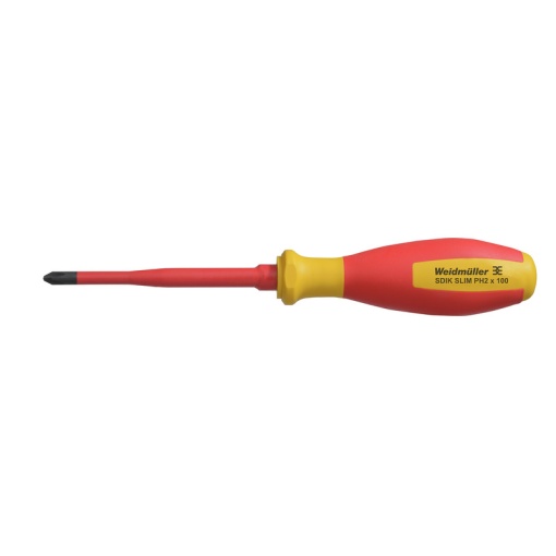 Crosshead screwdriver, Form Crosshead, round, Size 2, Blade length 100 mm