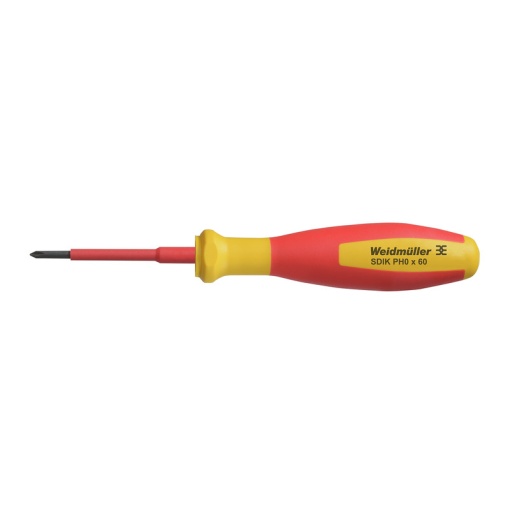 Crosshead screwdriver, Form Philips, round, Size 0, Blade length 60 mm