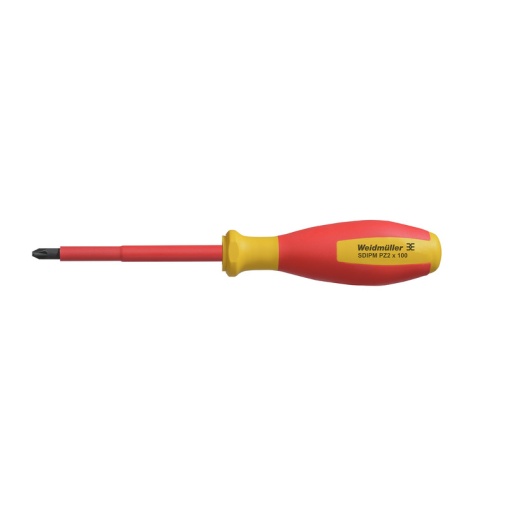 Crosshead screwdriver, Form Crosshead, round, Size 2, Blade length 100 mm