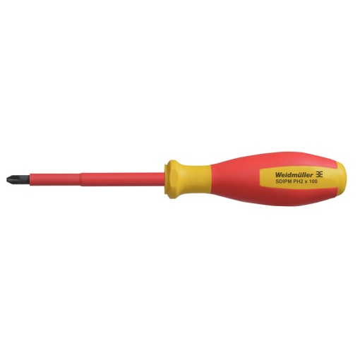 Crosshead screwdriver, Form Crosshead, Philips, round, Size 2, Blade length 100 mm