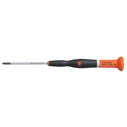 Crosshead screwdriver, Form Crosshead, Philips, Size 0, Blade length 60 mm