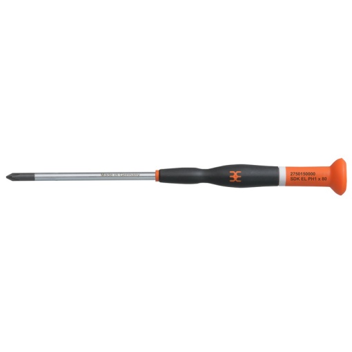 Crosshead screwdriver, Form Crosshead, Philips, Size 1, Blade length 80 mm