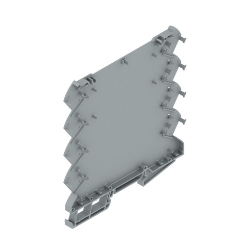Housing base Modular housing, Width 6.1 , IP20 in installed state, Plastic, Traffic grey RAL