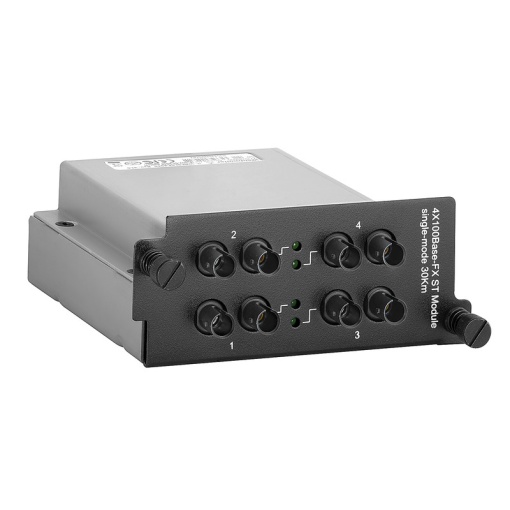 Media interface module, Fast Ethernet, 4x ST Multi-mode