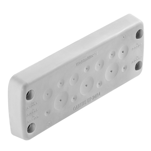 Cable feed-through plate cable entry system, Cabtite cable entry system, TPE, grey, 149.6 x 58 x 29.2 mm, Depth 29.2 mm, -40 C90 C, IP66