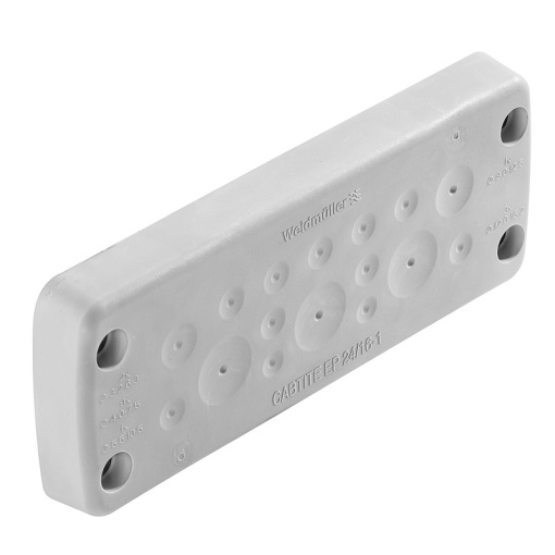 Cable feed-through plate cable entry system, Cabtite cable entry system, TPE, grey, 149.6 x 58 x 29.2 mm, Depth 29.2 mm, -40 C90 C, IP66
