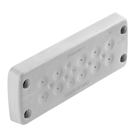 Cable feed-through plate cable entry system, Cabtite cable entry system, TPE, grey, 149.6 x 58 x 20.2 mm, Depth 20.2 mm, -40 C90 C, IP66