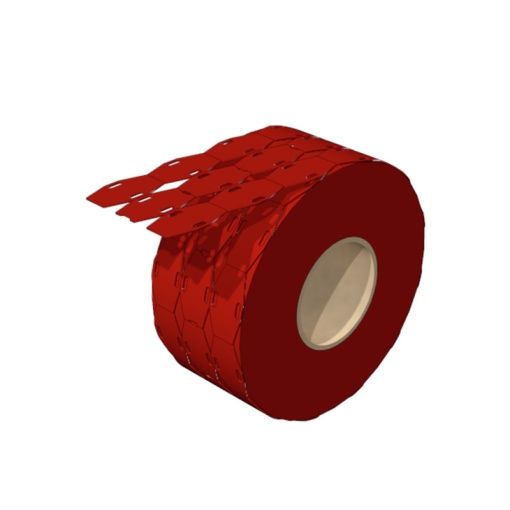 Cable coding system, red, Conductor O.D.7 -, without, Polyolefine, Polyurethane, -55...105 C