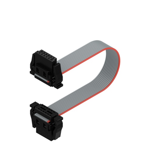 Copper data cable Assembled, Number of poles 12, Cable length 100 mm, Length 12.2 mm