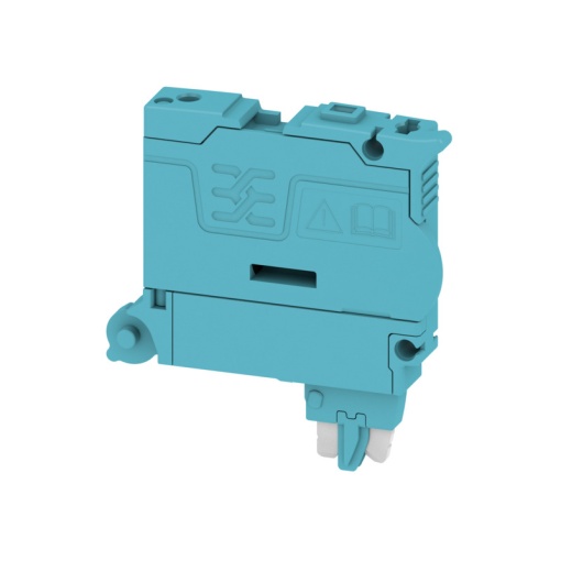 Fuse holder for feed-through modular terminal, blue, 6.3 A, Pivoting, V-0, Wemid