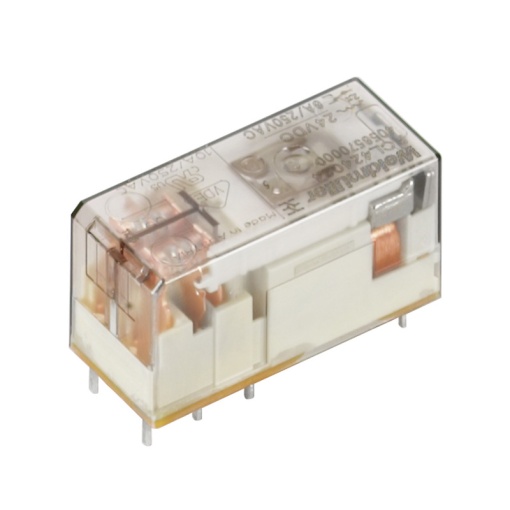 Miniature industrial relay, 12 V AC, No, 2 CO contact AgNi , 250 V AC, 8 A, Test button available No