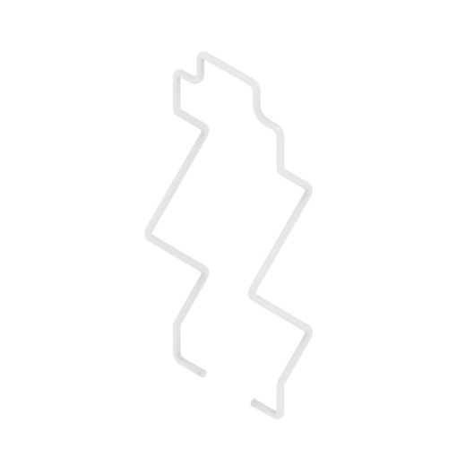 Retaining clip relay, metal, for DRI relays with test button, D-SERIES DRI