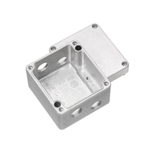Metal housing, Width 75 mm, Height 80 mm, Depth 57 mm, untreated, Aluminium AlSi12