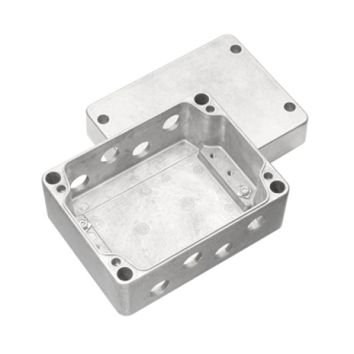 Metal housing, Width 170 mm, Height 130 mm, Depth 90 mm, untreated, Aluminium AlSi12