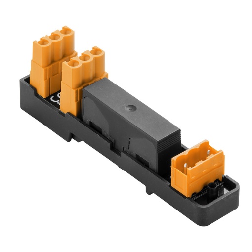 Interface module with terminal, connector, Plug-in connection