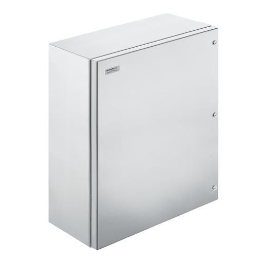 Metal housing, Width 400 mm, Height 500 mm, Depth 200 mm, untreated, Flange plate Yes, Bottom, Stainless steel 1.4301 304