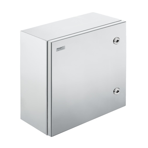 Metal housing, Width 400 mm, Height 400 mm, Depth 200 mm, untreated, Flange plate No, Stainless steel 1.4301 304