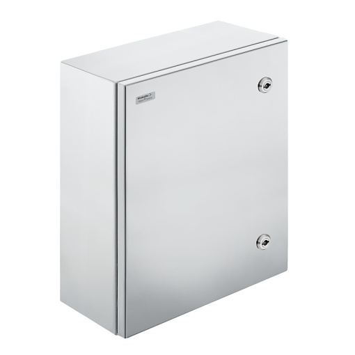 Metal housing, Width 400 mm, Height 500 mm, Depth 200 mm, untreated, Flange plate No, Stainless steel 1.4301 304