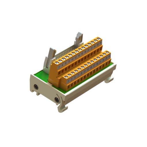 Interface module with terminal, connector, Plug-in connector in acc. with IEC60603-13  DIN41651, 16-pole, LPK 2H 5.08mm, Screw connection
