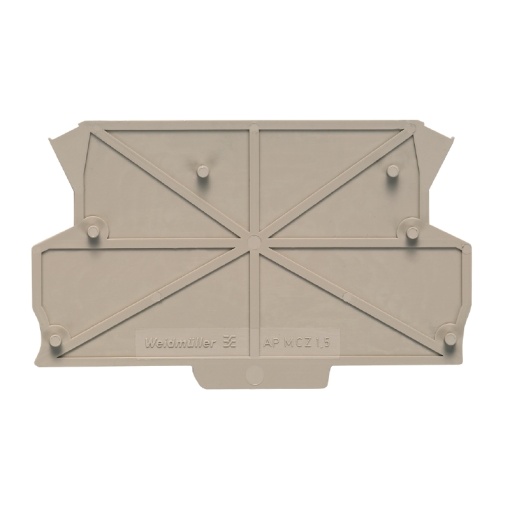 End plate Small housing, Width 1.5 , IP20 in installed state, PA 666, black