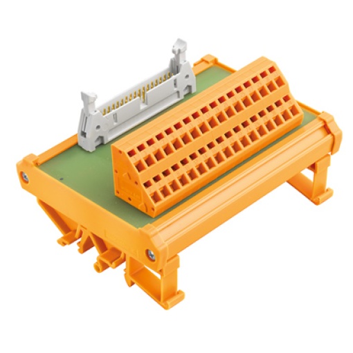 Interface module with terminal, connector, Plug-in connector in acc. with IEC60603-13  DIN41651, 20-pole, LM2NZF 5.08mm, Tension-clamp connection