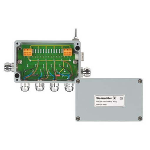 Field bus distributor, 4-way distributor, Housing main material Aluminium, AISi12, Aluminum, Profibus-PA, Foundation Fieldbus