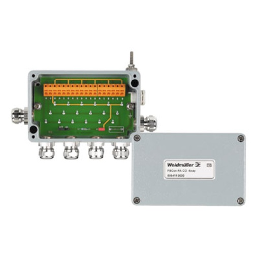 Field bus distributor, 4-way distributor, Housing main material Aluminium, AISi12, Aluminum, Profibus-PA, Foundation Fieldbus