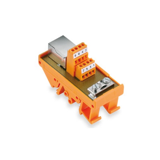 Interface module with terminal, connector, RJ45 plug-in connectors, 8-pole, LM2N 3.5mm, 8 P, Screw connection