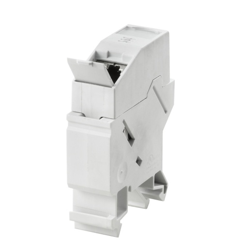 RJ45 connector, IP20, Connection 1 RJ45, Connection 2 RJ45Colour-coded pin assignment acc. tobrEIATIA T568 A copper