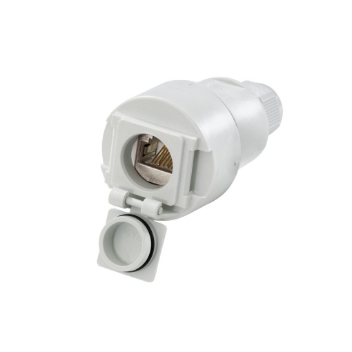 RJ45 connector, IP67, Connection 1 RJ45, Connection 2 IDCColour-coded pin assignment according to brEIATIA T568 A ., EIATIA T568 B